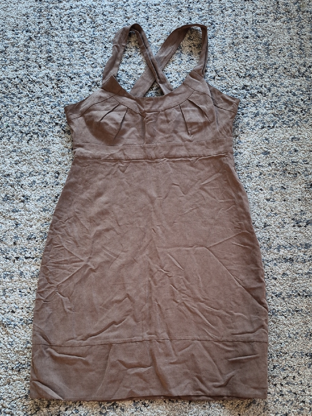 kenzie Brown Crossback Midi Dress